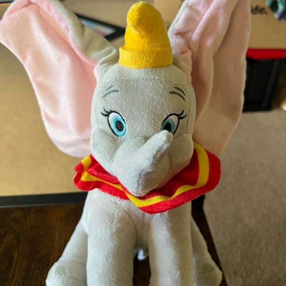 Disney Other - Disney Dumbo Plush Toy - Gray, Pink, and Yellow
